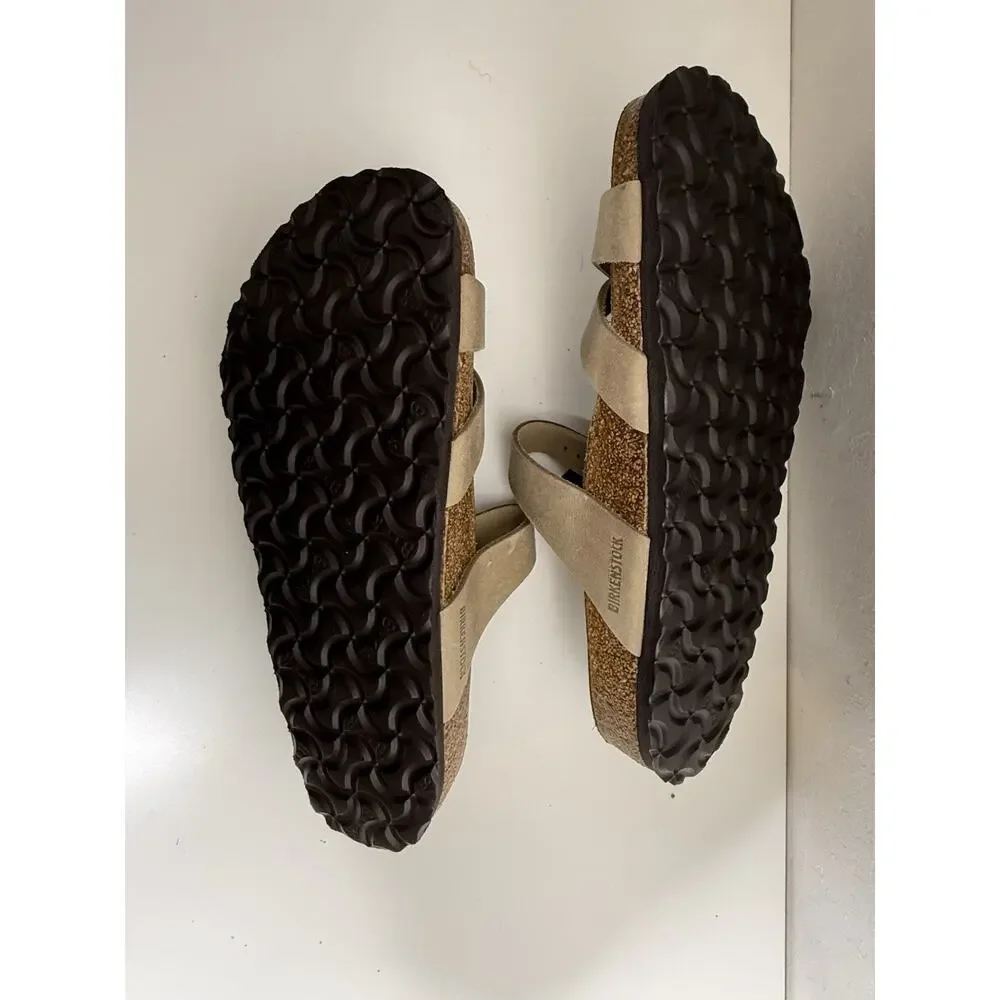 Birkenstock NEW No BOX Franca Sandals Slides Brown 40 Leather Womens Ladies